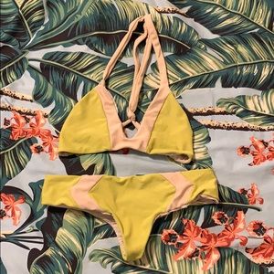 Acacia Swimwear! 2 piece top L and bottom P